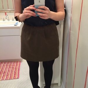 Jcrew Olive Green Skirt